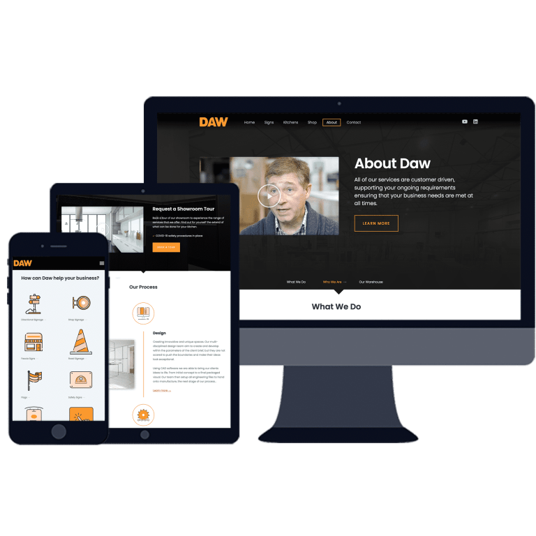 construction website developers in the UK